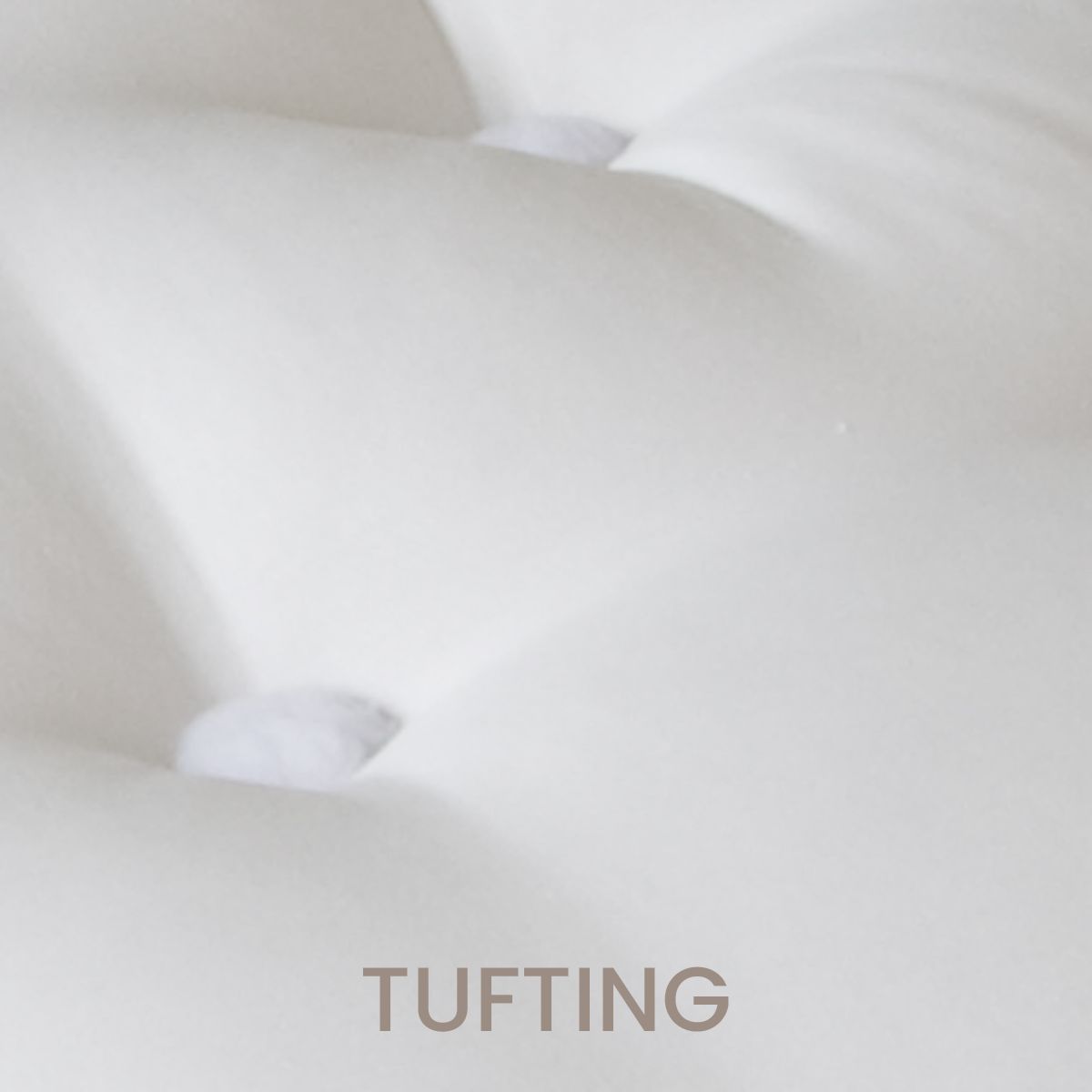 Mattress tufting detail