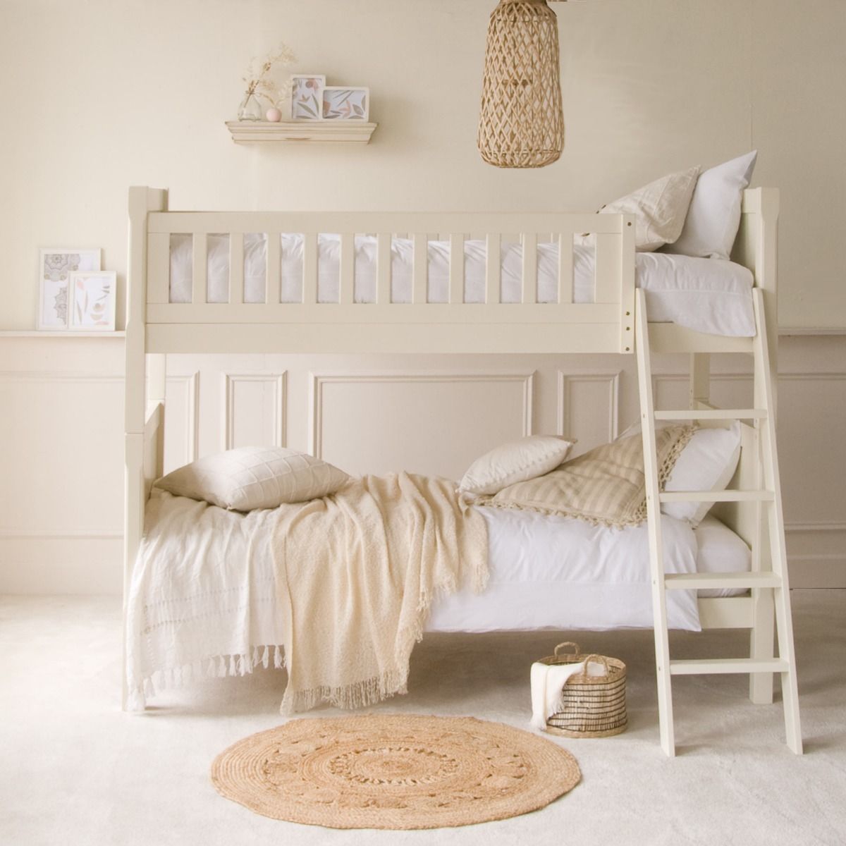 Fargo Bunk Bed in Ivory White