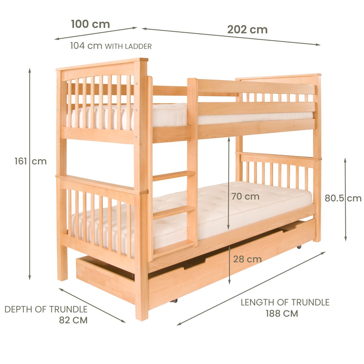 Product dimensions