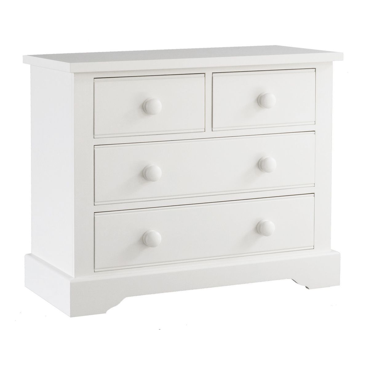 2 + 2 Chest of Drawers in Pure White