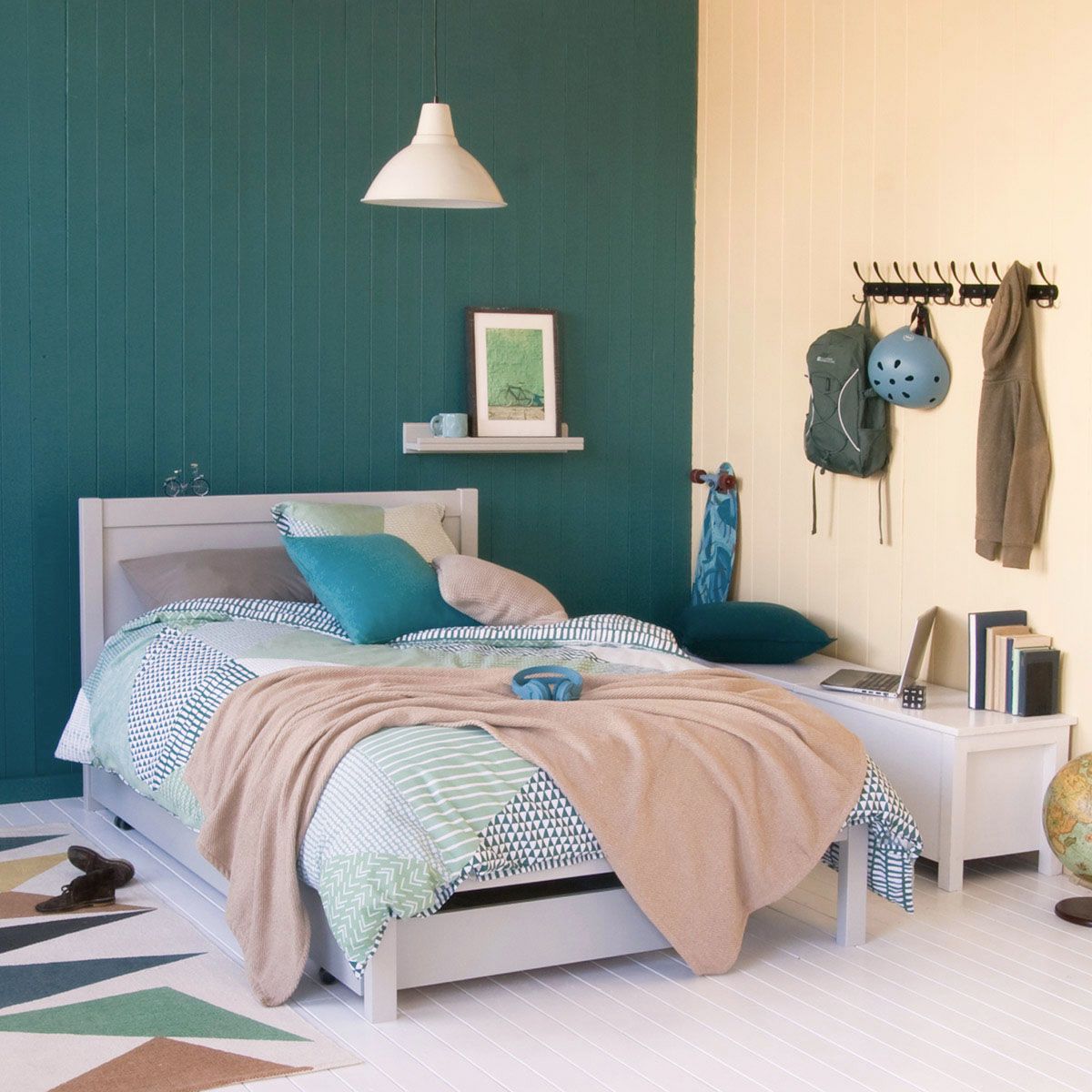Classic Small Double Bed with Sleepover+Storage Trundle in Dove Grey