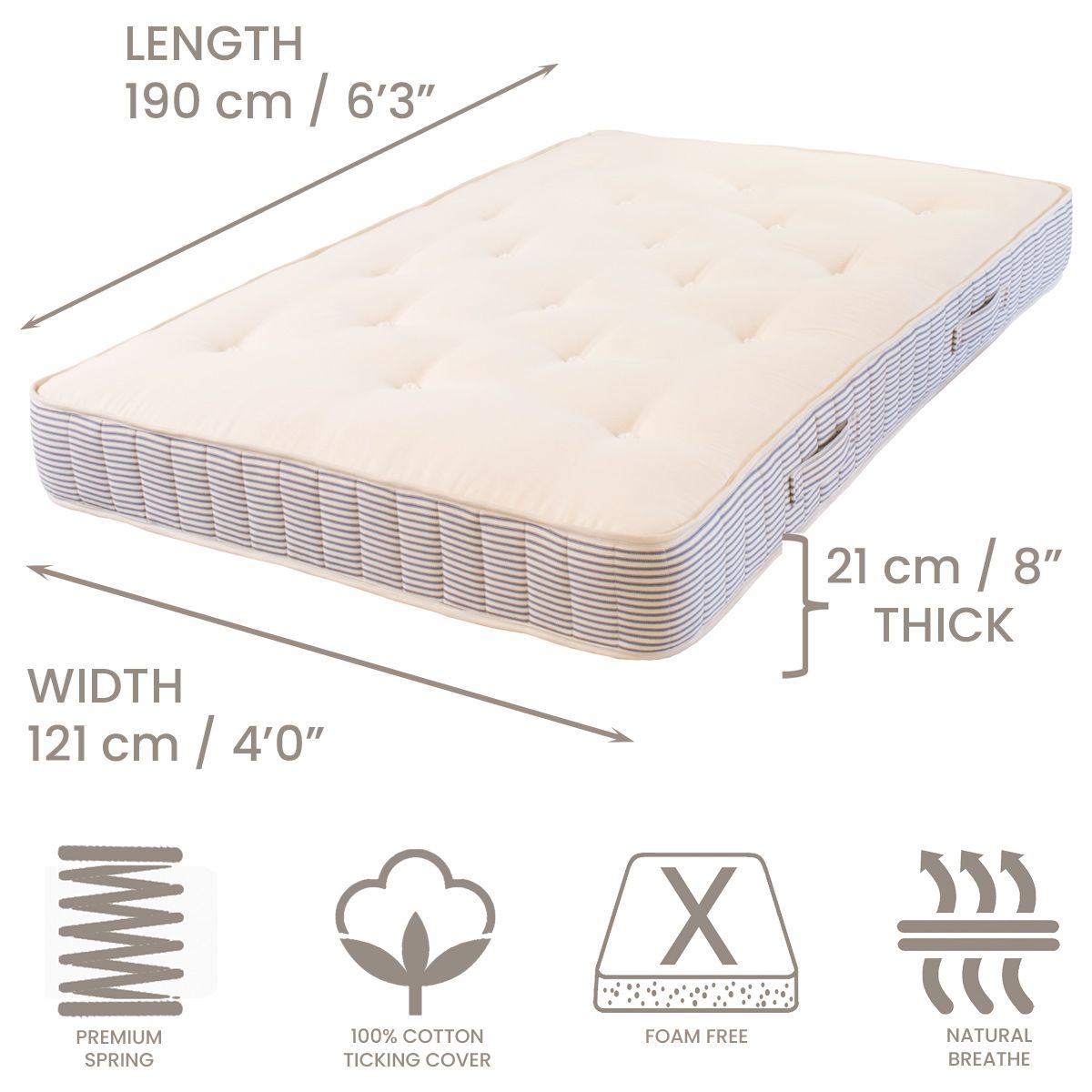 Product dimensions
