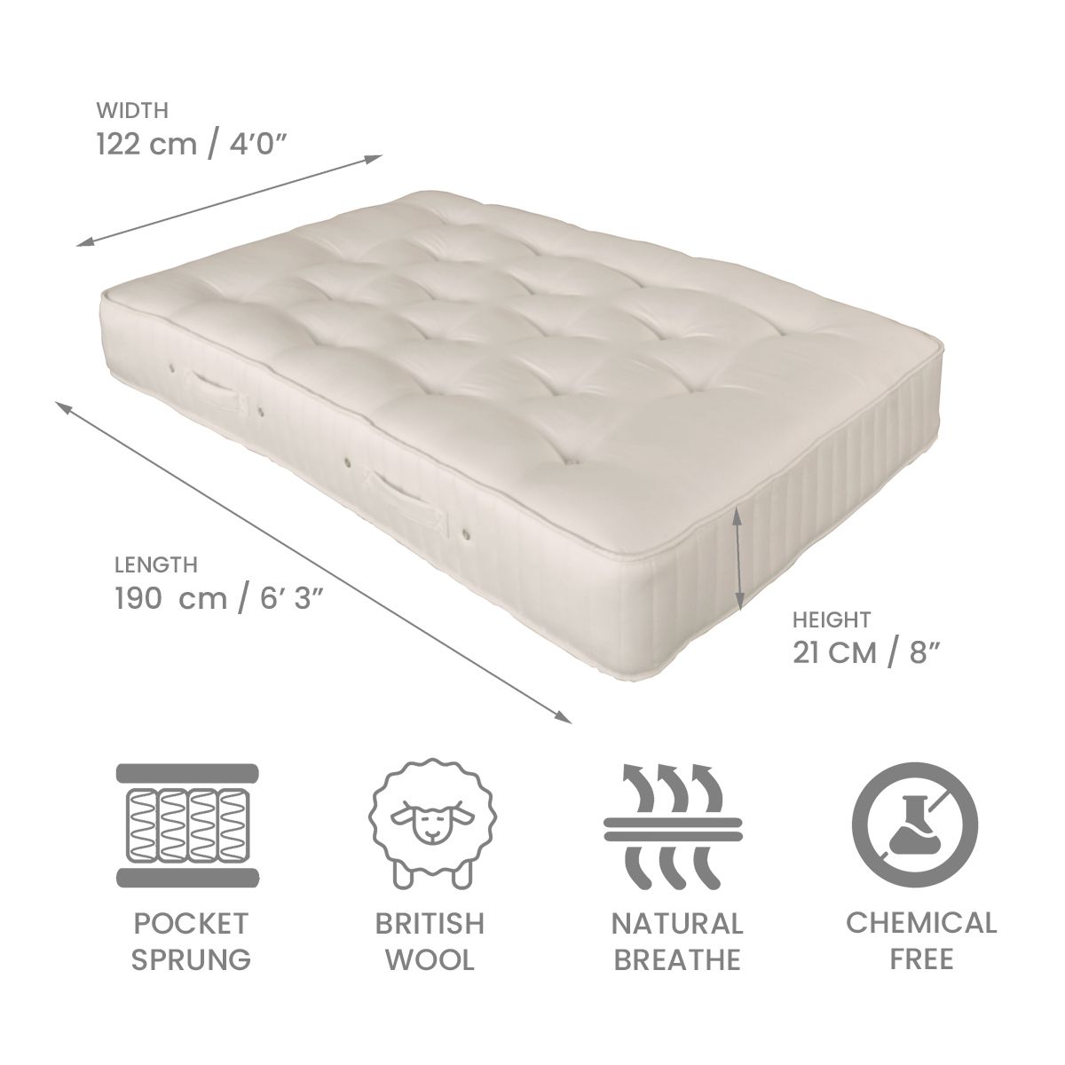 Product dimensions