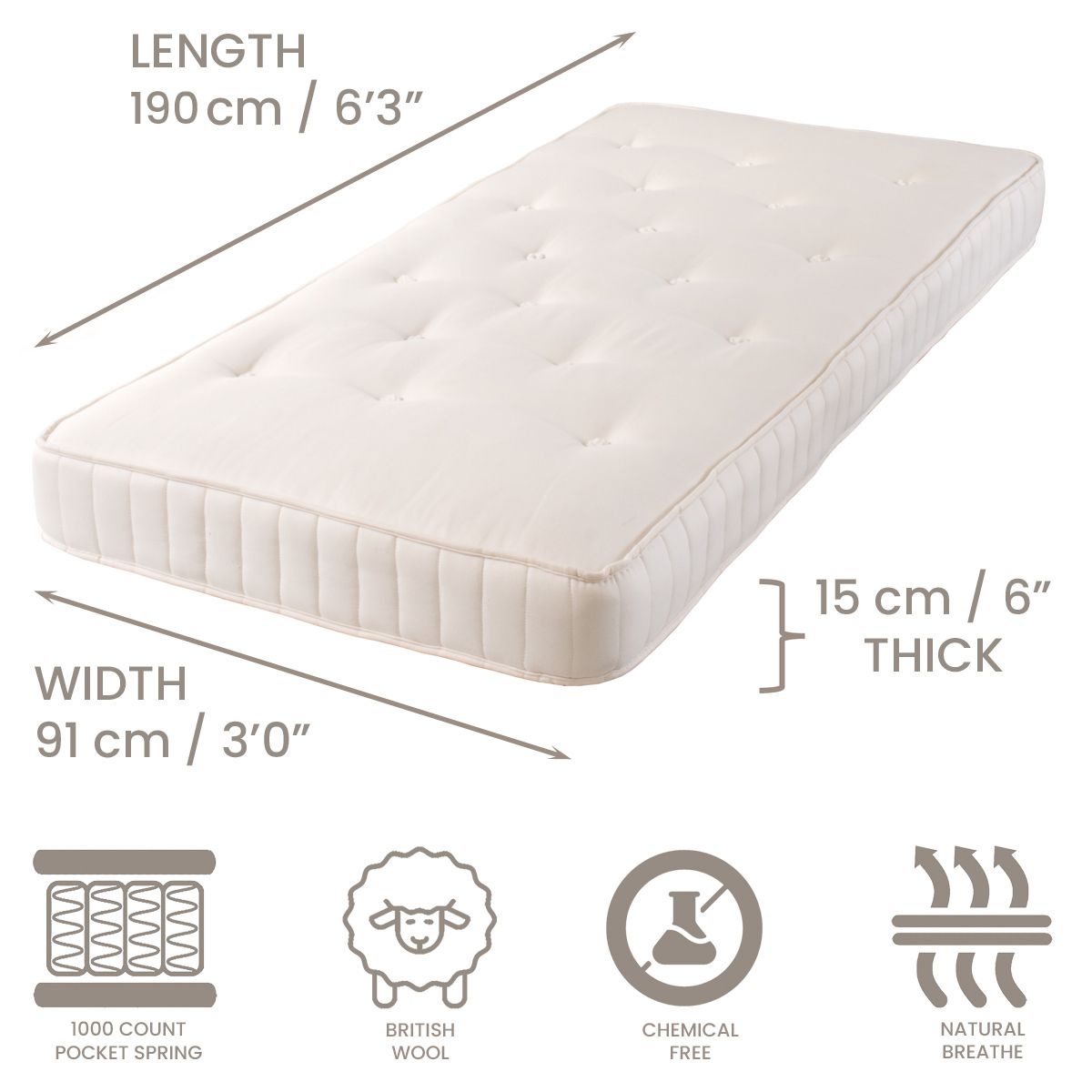 Product dimensions