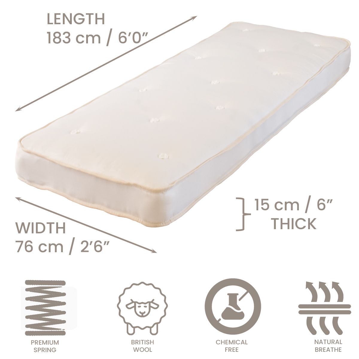 Product dimensions