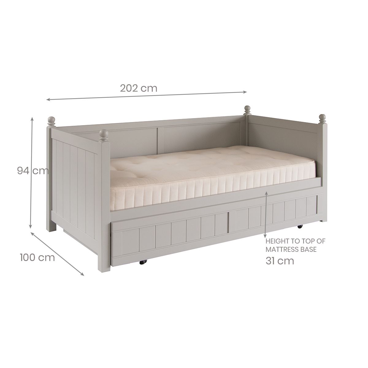 Fargo daybed dimensions